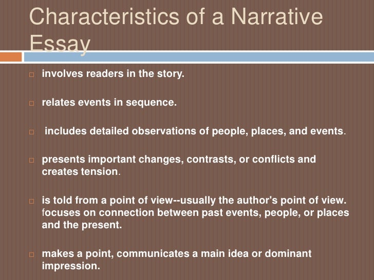 characteristics of narrative text